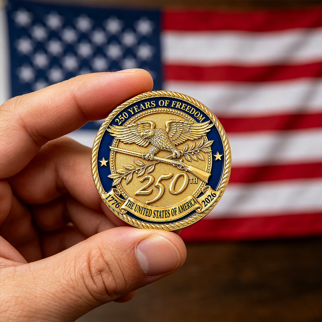 U.S.A. 250th Anniversary Commemorative Eagle Coin – 1776–2026 Freedom Collector’s Edition