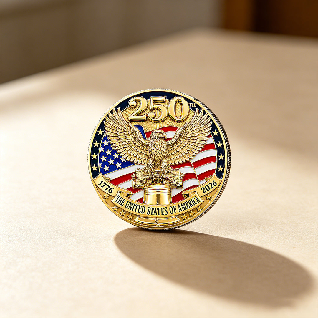 U.S.A. 250th Anniversary Commemorative Eagle Coin – 1776–2026 Freedom Collector’s Edition