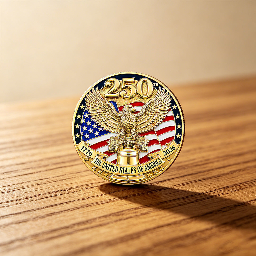 U.S.A. 250th Anniversary Commemorative Eagle Coin – 1776–2026 Freedom Collector’s Edition