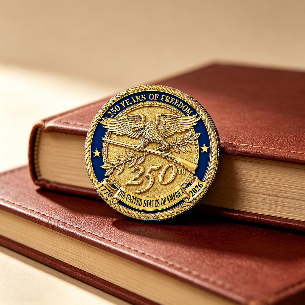 U.S.A. 250th Anniversary Commemorative Eagle Coin – 1776–2026 Freedom Collector’s Edition