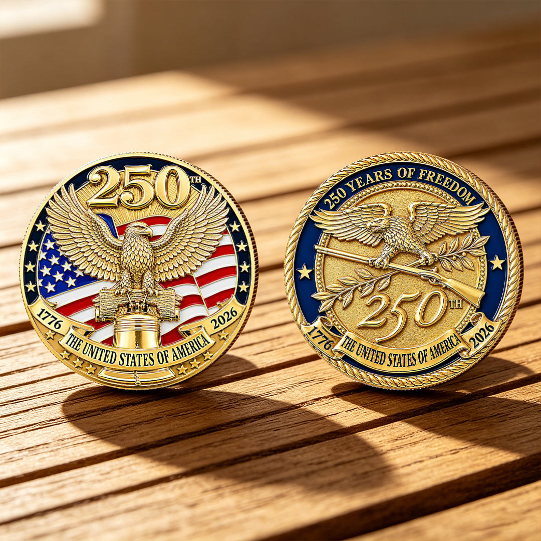 U.S.A. 250th Anniversary Commemorative Eagle Coin – 1776–2026 Freedom Collector’s Edition