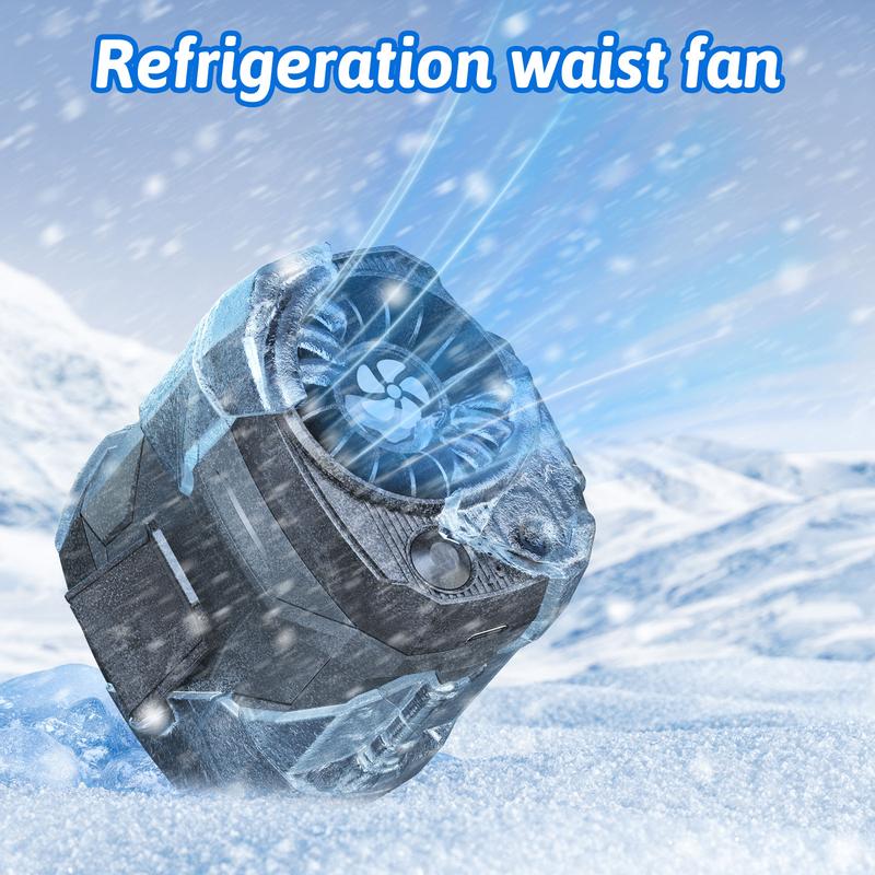 Portable Clip Fan Rechargeable, 4-Speed Mini Desk Fan with LED Light, Strong Airflow, USB Cooling Fan for Home Office Travel Outdoor Camping