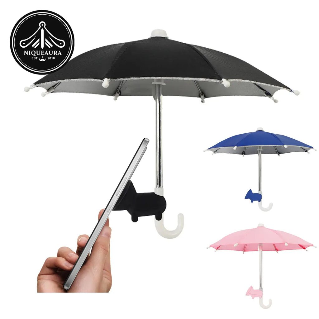 Portable Sunshade Phone Umbrella – Adjustable Suction Cup Mini Shade for Outdoor & Beach Use