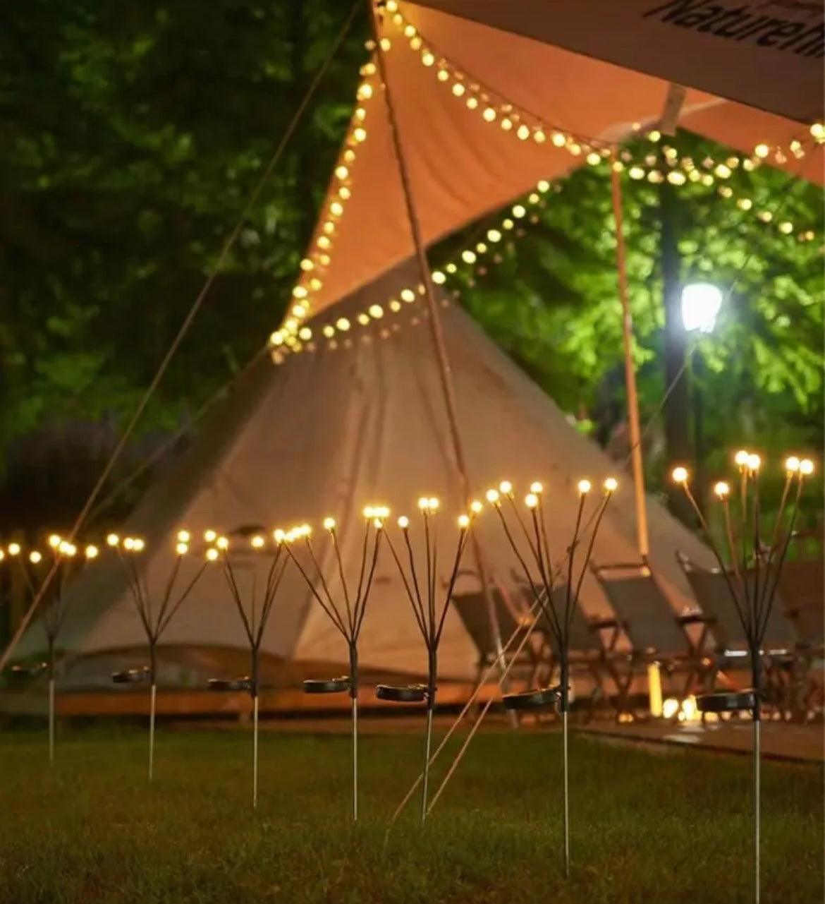 Solar Firefly Garden Lights – Swaying Warm White Outdoor Fairy Lights for Yard, Patio & Pathway