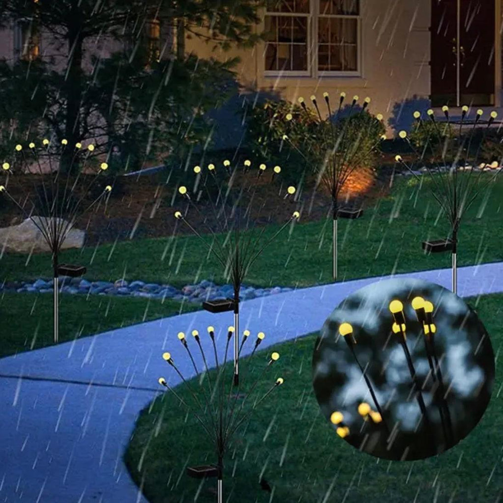 Solar Firefly Garden Lights – Swaying Warm White Outdoor Fairy Lights for Yard, Patio & Pathway