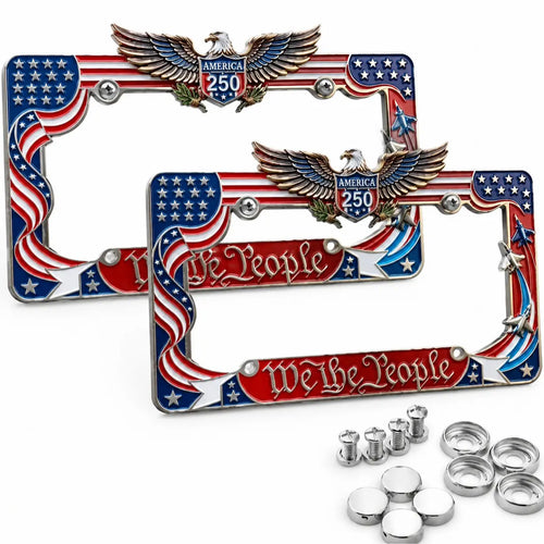 250th Anniversary U.S. License Plate Frame – Patriotic Liberty Design 1776-2026