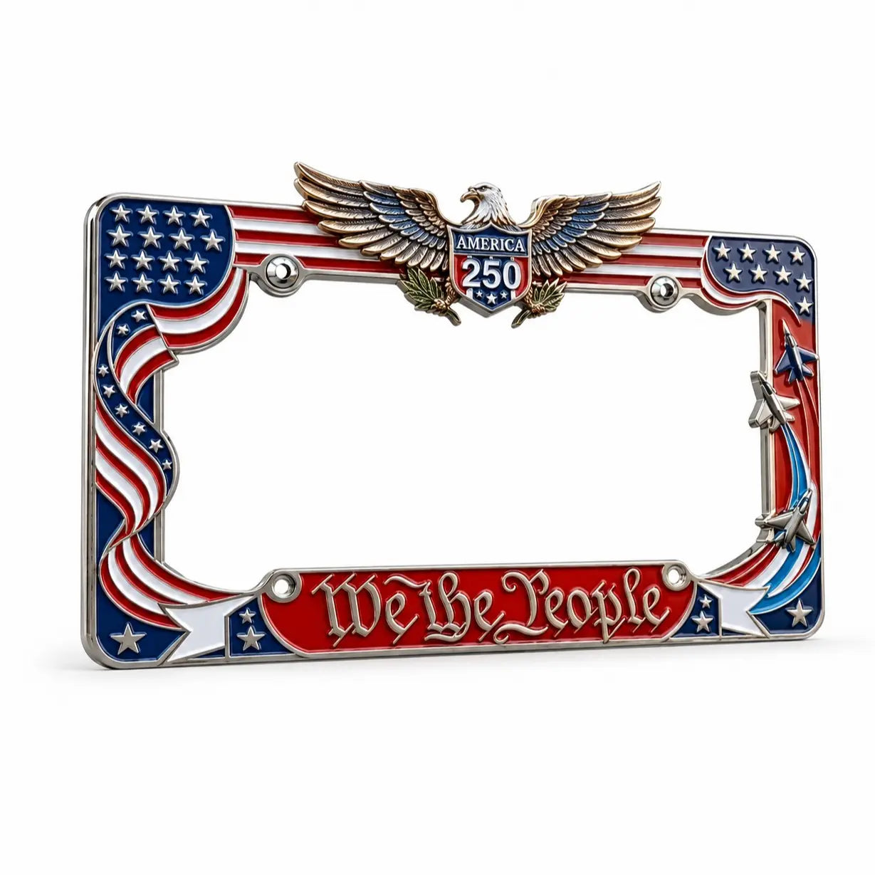 250th Anniversary U.S. License Plate Frame – Patriotic Liberty Design 1776-2026