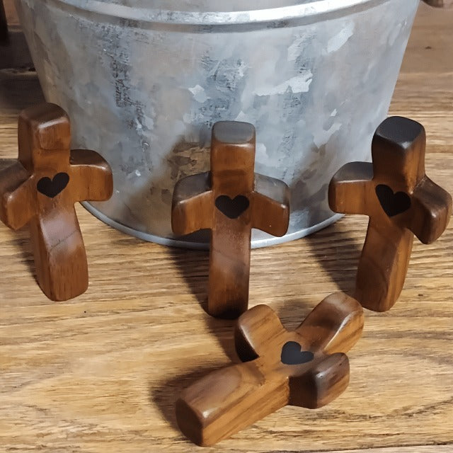 ✝️100% Handmade Wooden Cross My Heart(𝐉𝐚𝐦𝐞𝐬 𝐁𝐨𝐭𝐭𝐨𝐦𝐬 𝐇𝐚𝐧𝐝𝐦𝐚𝐝𝐞®)