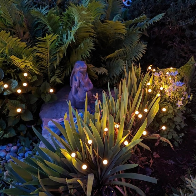 Solar Firefly Garden Lights – Swaying Warm White Outdoor Fairy Lights for Yard, Patio & Pathway