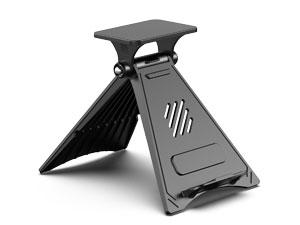Portable Clip Fan Rechargeable, 4-Speed Mini Desk Fan with LED Light, Strong Airflow, USB Cooling Fan for Home Office Travel Outdoor Camping