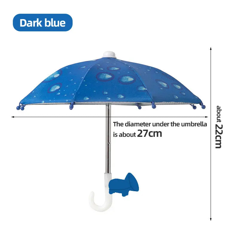 Portable Sunshade Phone Umbrella – Adjustable Suction Cup Mini Shade for Outdoor & Beach Use