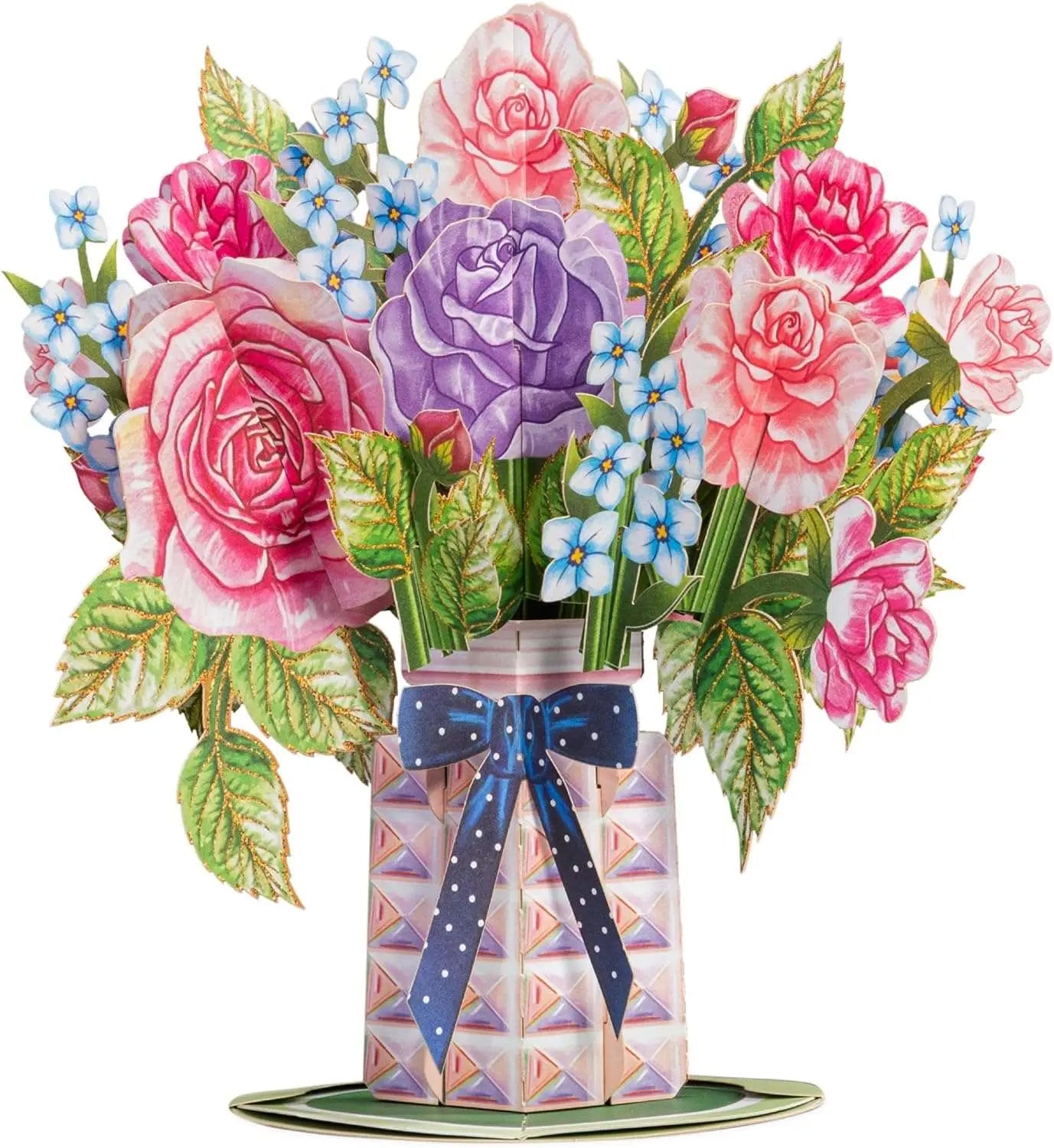 Paper Love Flower Bouquet Pop-Up Card