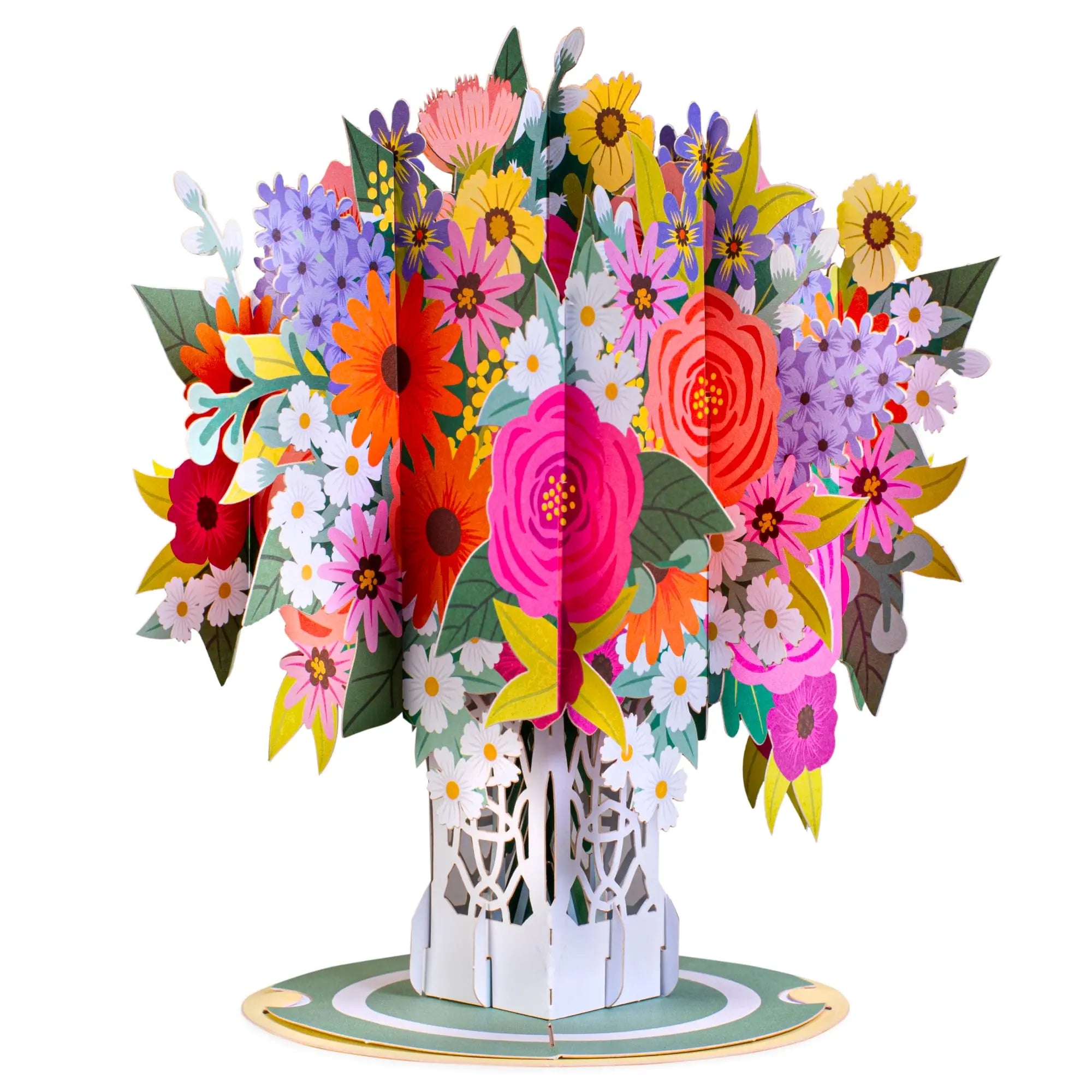 Paper Love Flower Bouquet Pop-Up Card