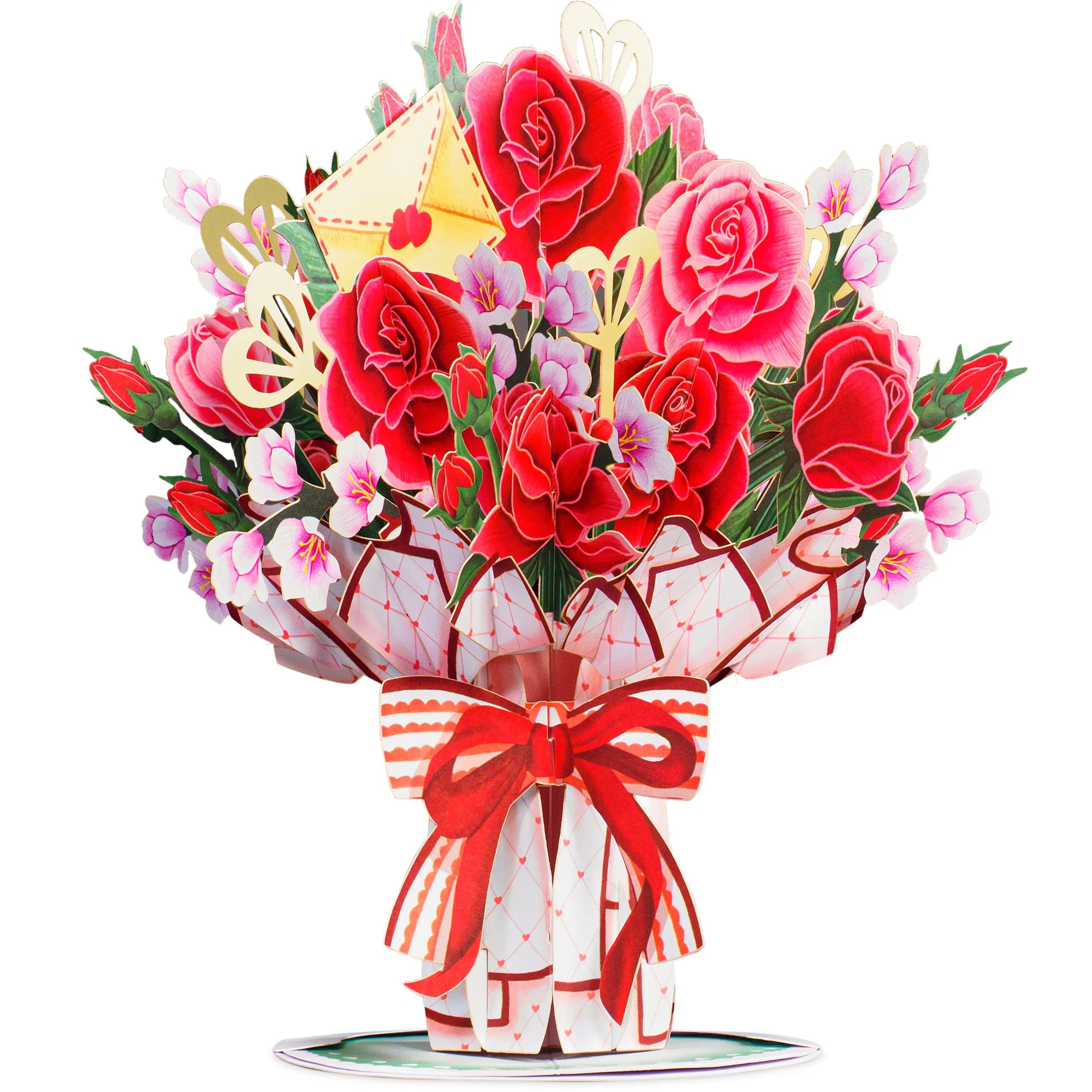 Paper Love Flower Bouquet Pop-Up Card