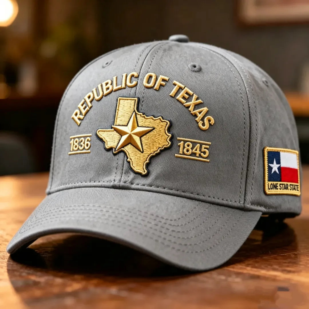 Republic of Texas Embroidered Hat