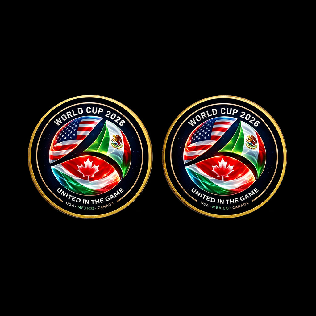 World Cup 2026 Commemorative Challenge Coin – USA, Mexico & Canada United in the Game Collectible Gold Coin for Soccer Fans