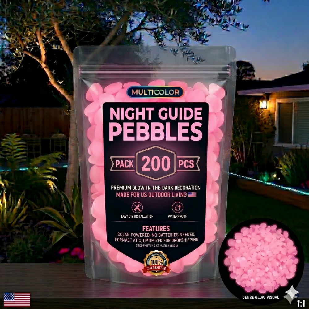 🌈Colorful Glow-in-the-Dark Garden Stones