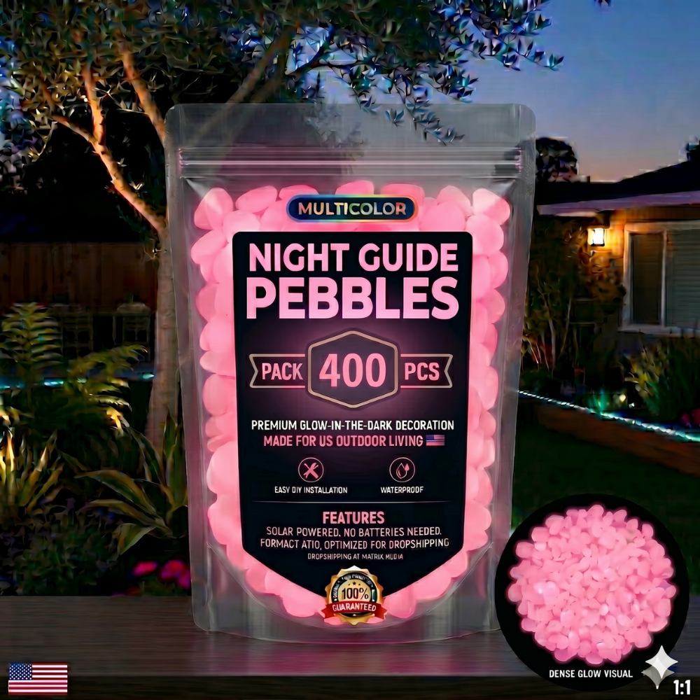🌈Colorful Glow-in-the-Dark Garden Stones