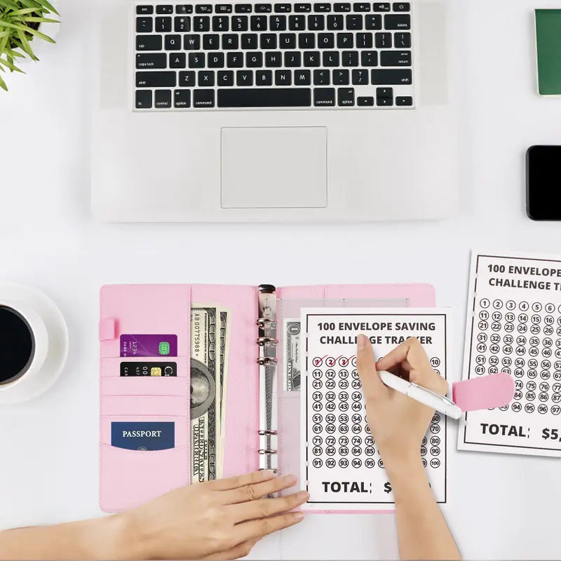 100 Envelopes Money Saving Challenge – A5 Cash Envelope Binder, Save $5,050 in 100 Days