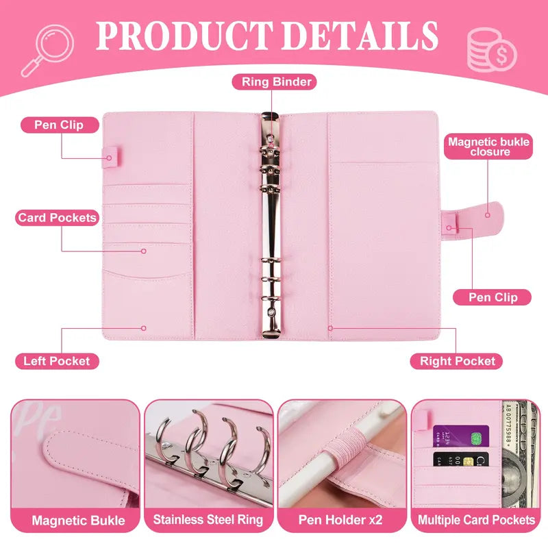 100 Envelopes Money Saving Challenge – A5 Cash Envelope Binder, Save $5,050 in 100 Days