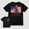 Apollo Creed Living In America July 4th Independence Day Graphic T-Shirt
