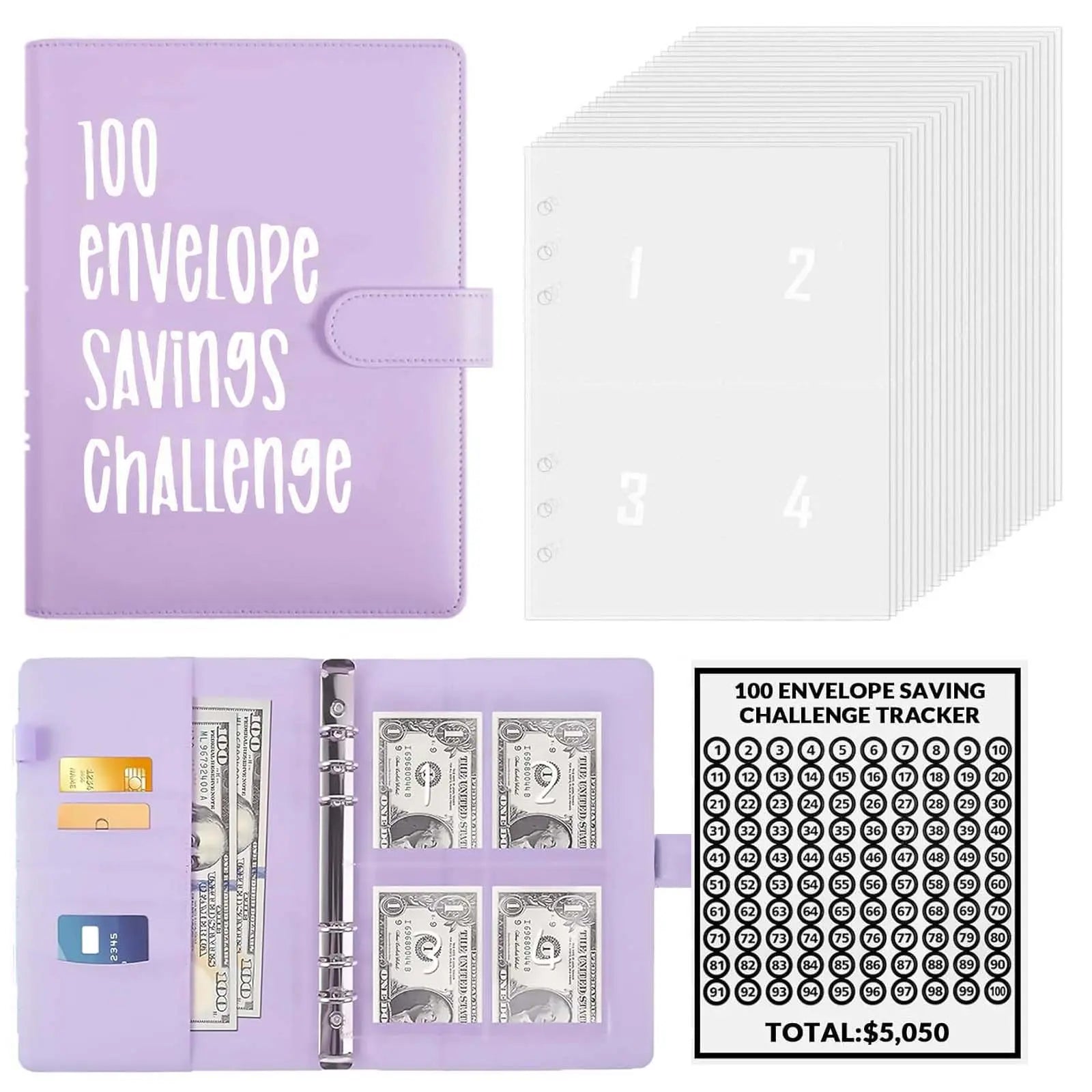 100 Envelopes Money Saving Challenge