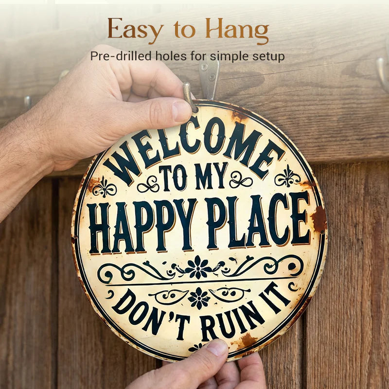 “This Is My Happy Place” Door Sign