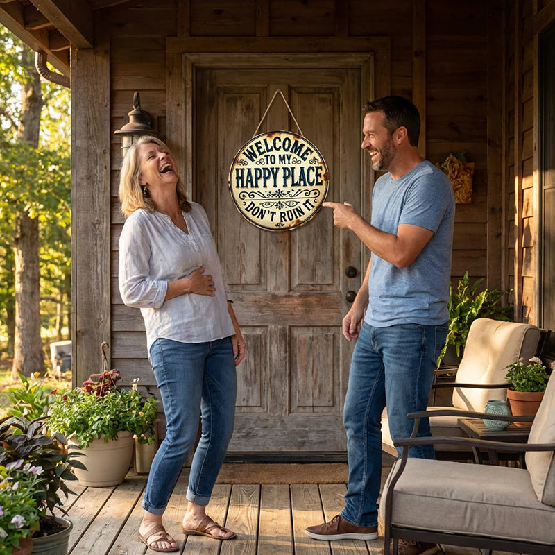 “This Is My Happy Place” Door Sign