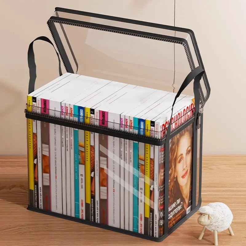 Portable Large Heavy-Duty Thick Plastic Clear Storage Box