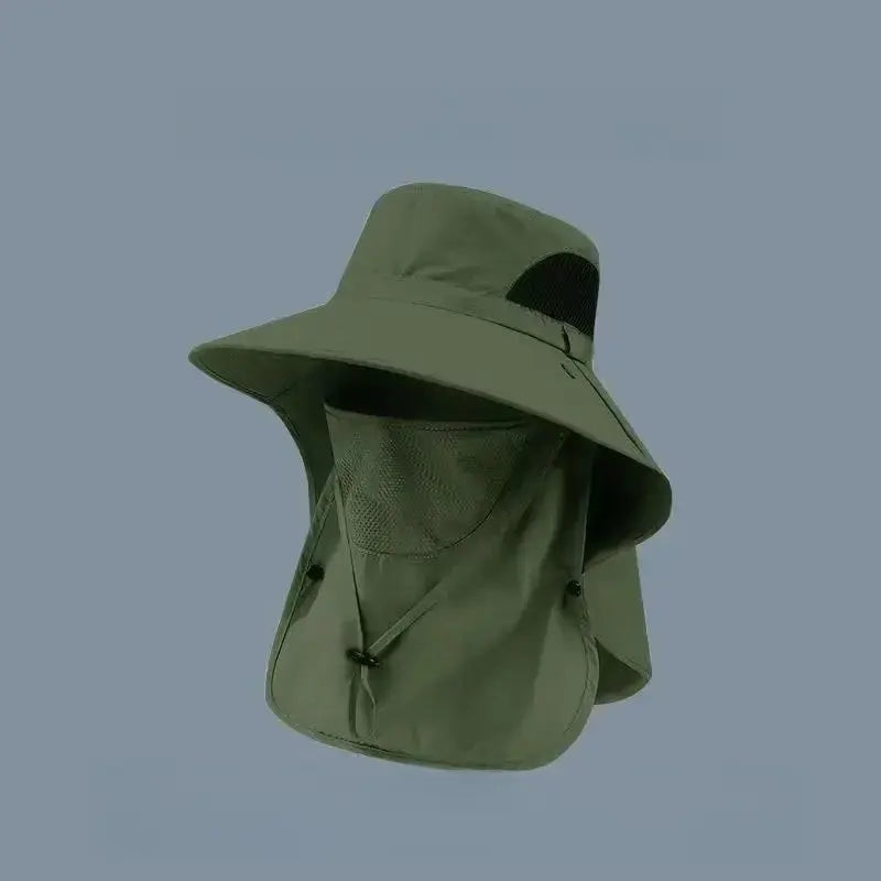 Fisherman's Hat Detachable Outdoor Fishing Face Covering Neck Protection Sun Hat
