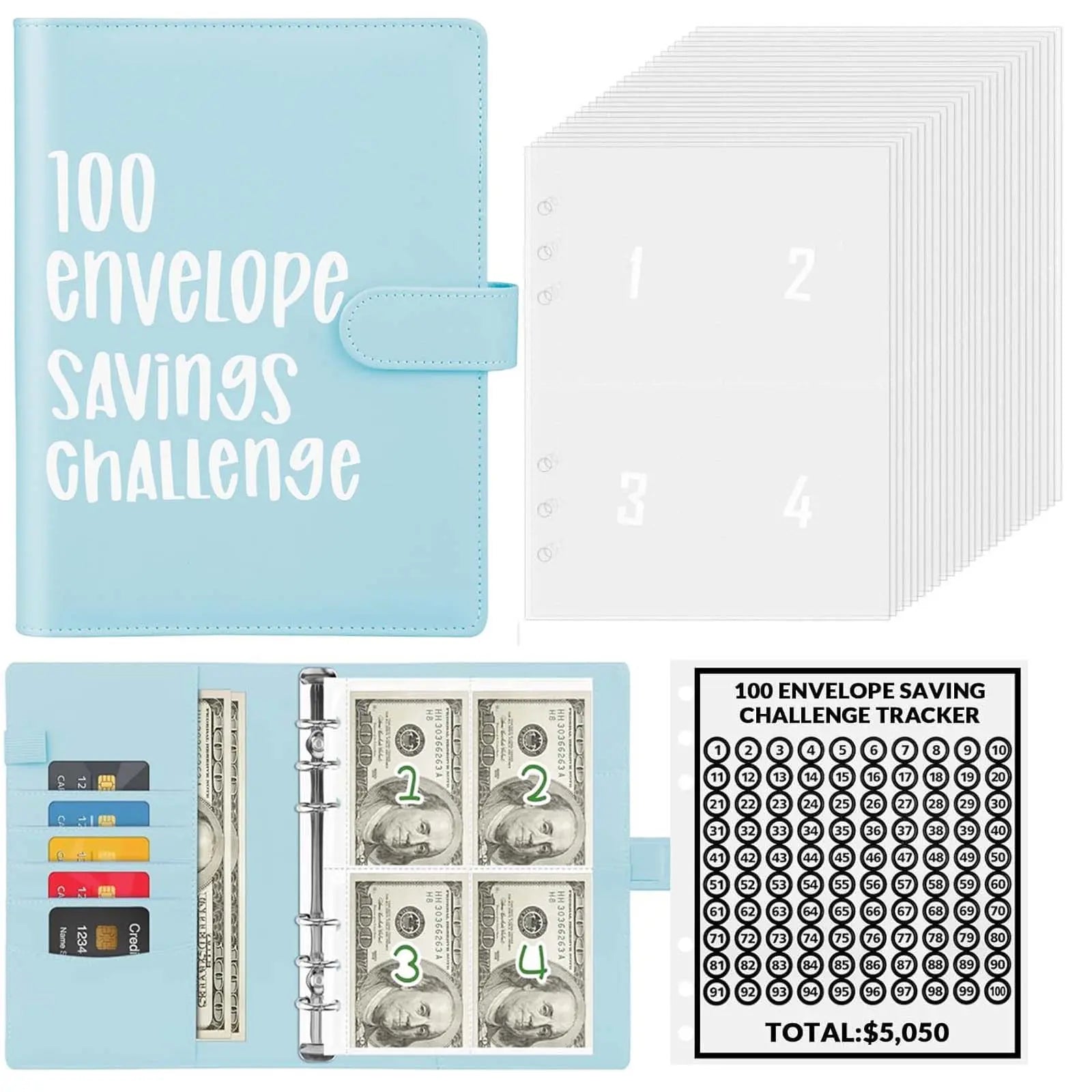 100 Envelopes Money Saving Challenge