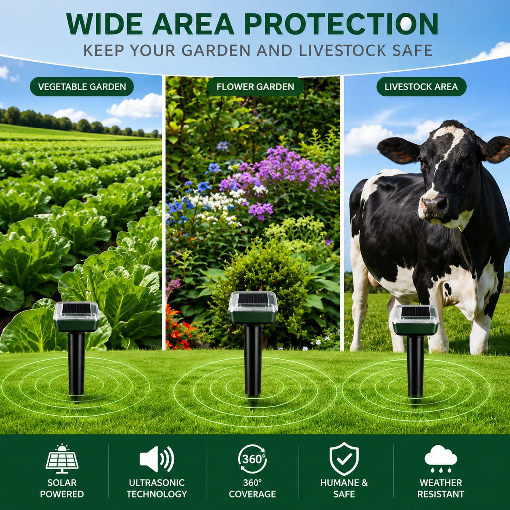 🌸Summer Sale 50% OFF☘️Solar Powered Waterproof Screw Mole Repellent