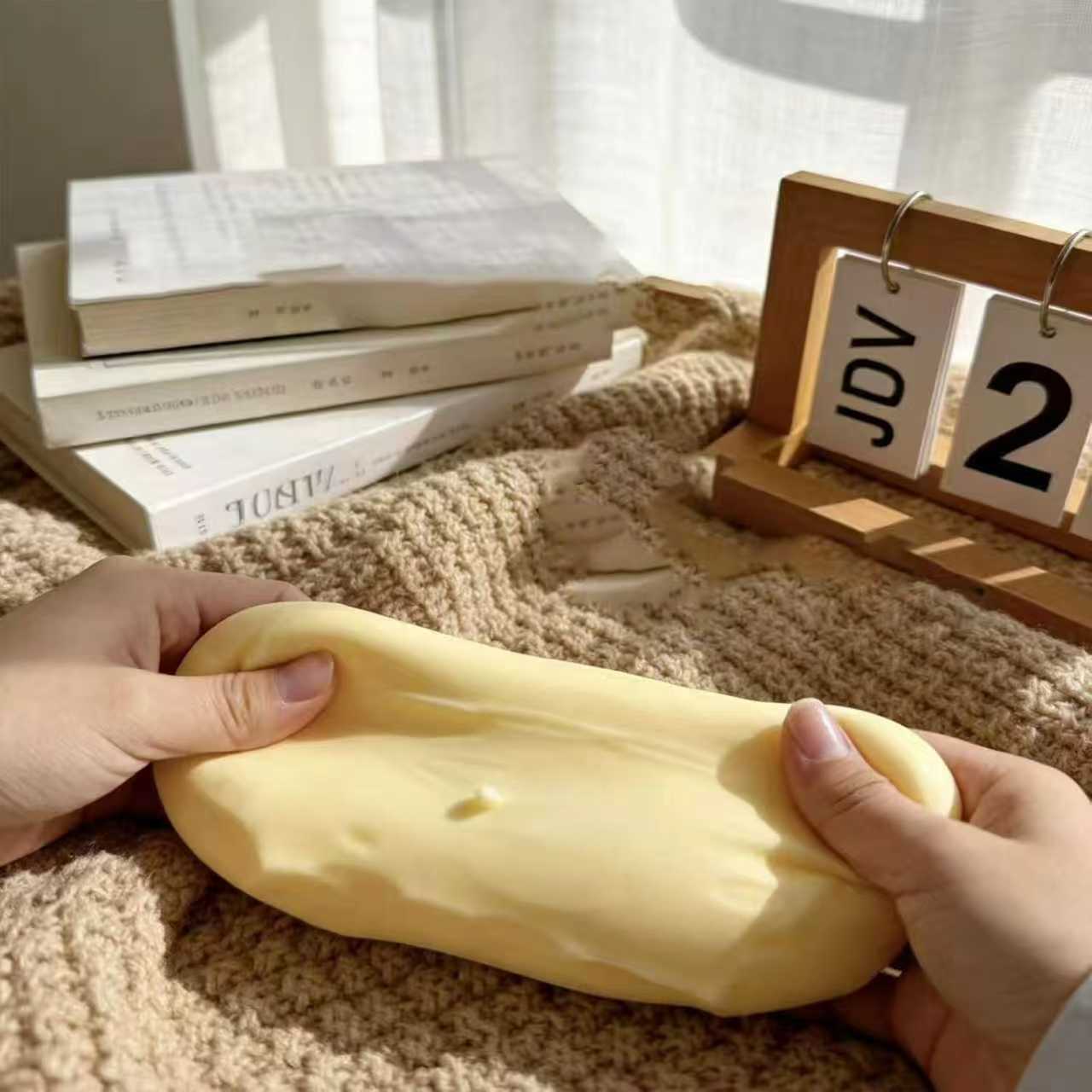 Slow Rise Squishy Cheese Block