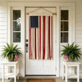 Lighted Rag American Flag Banner