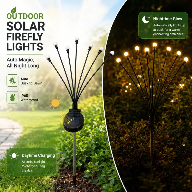 Outdoor Solar Garden Firefly Lights