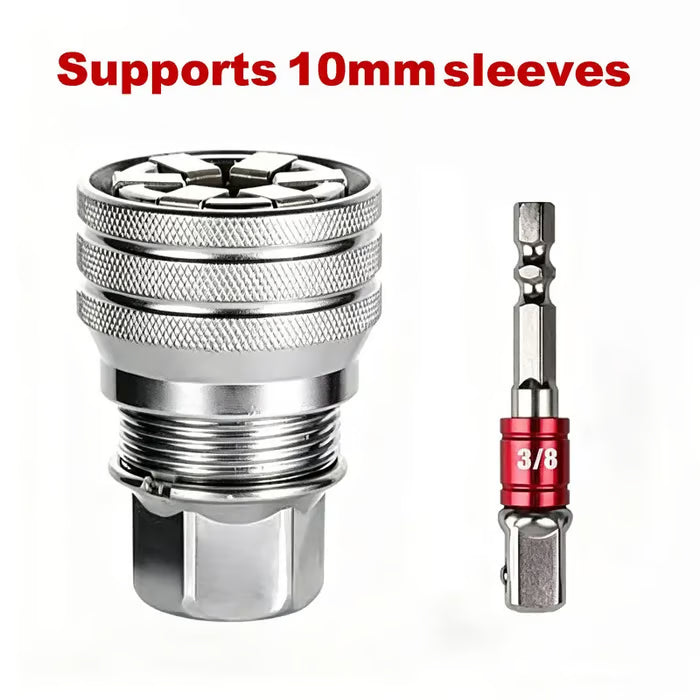 Adjustable Universal Socket Wrench for 3/8" Drive Ratchet Torque Wrench & Power Drill