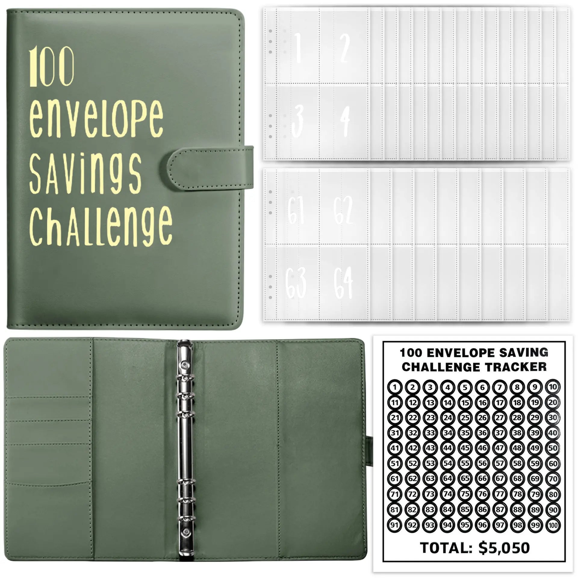 100 Envelopes Money Saving Challenge