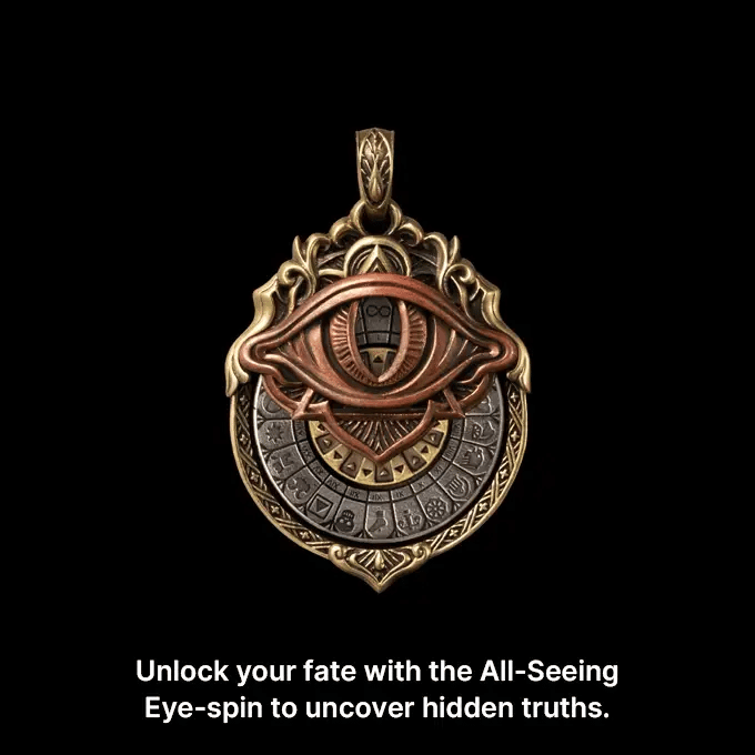 👁️‍🗨️Handmade Tarot Vision Pendant: Connect to Cosmic Wisdom Anytime（Cheat Sheet Included)