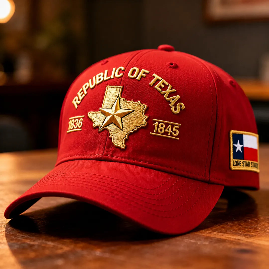 Republic of Texas Embroidered Hat