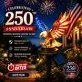 🦅🇺🇸 Solar Eagle Garden Light – A Glowing Tribute to American Freedom ✨