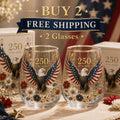 🦅’America 250 Eagle Glass Tumbler