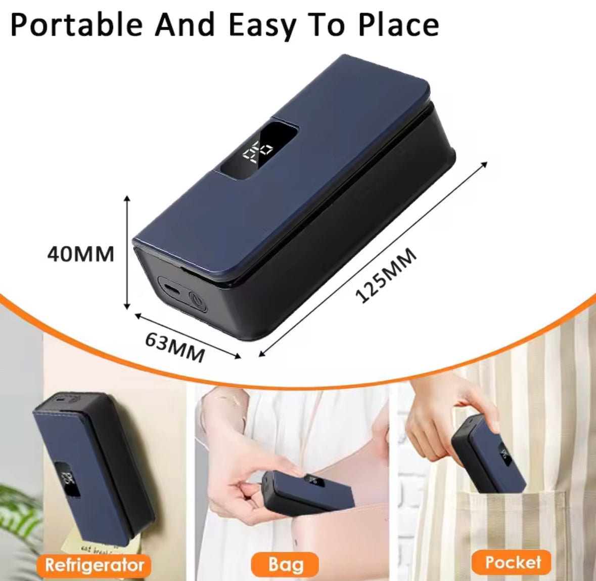 FreshSeal Pro Vacuum Food Sealer – Keep Food Fresh Up To 5X Longer & Reduce Waste
