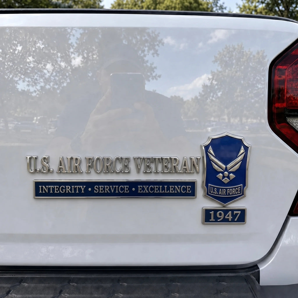 🇺🇸 Last Day Promo: 49% OFF -🎖️U.S. Military Veteran Car Emblem Metal Badge Collection