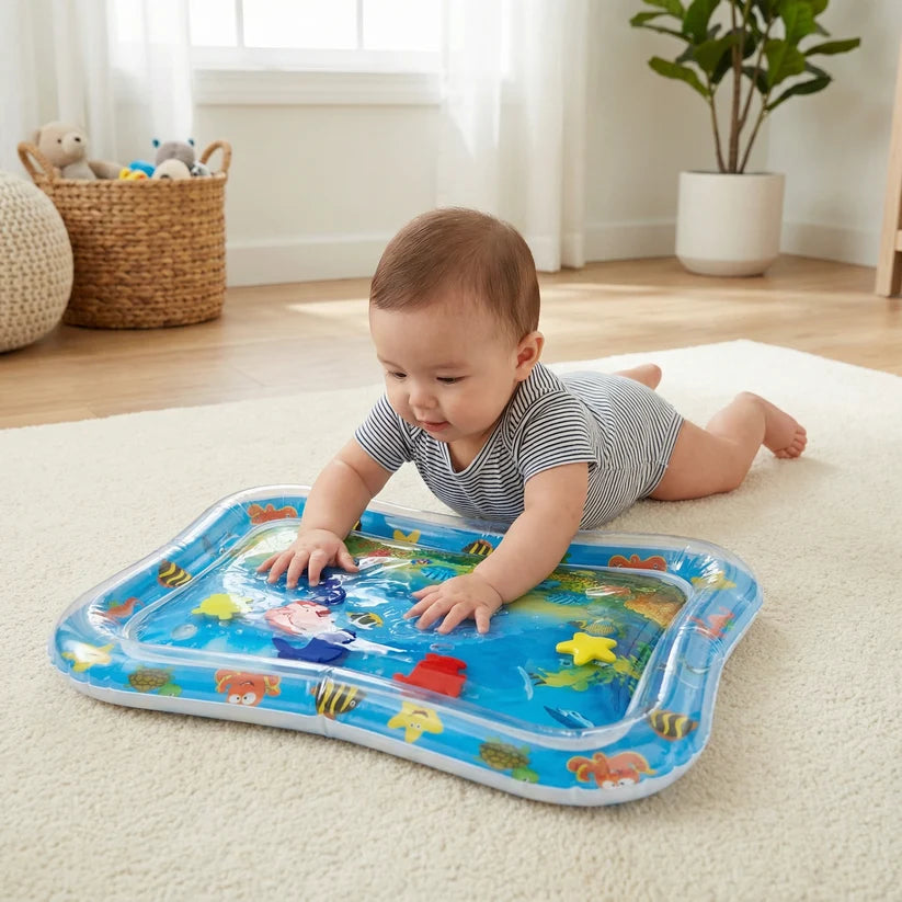 Baby Tummy Time Water Mat 🐠💦