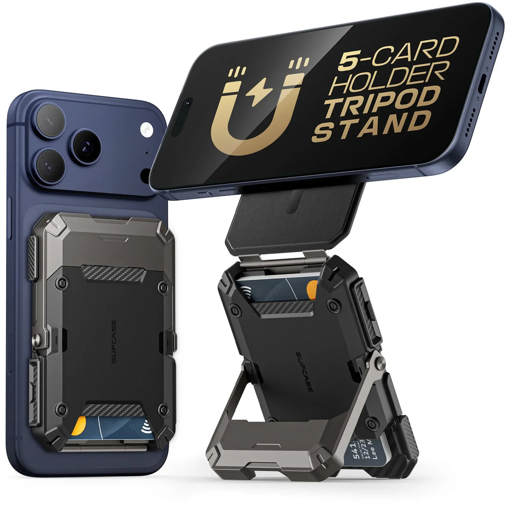 MagFlip Magnetic Wallet with Stand-Black