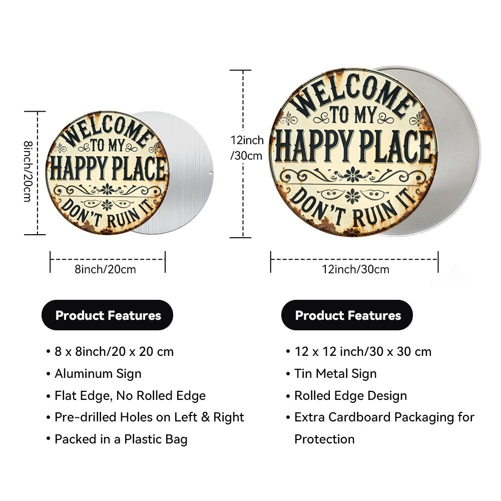 “This Is My Happy Place” Door Sign