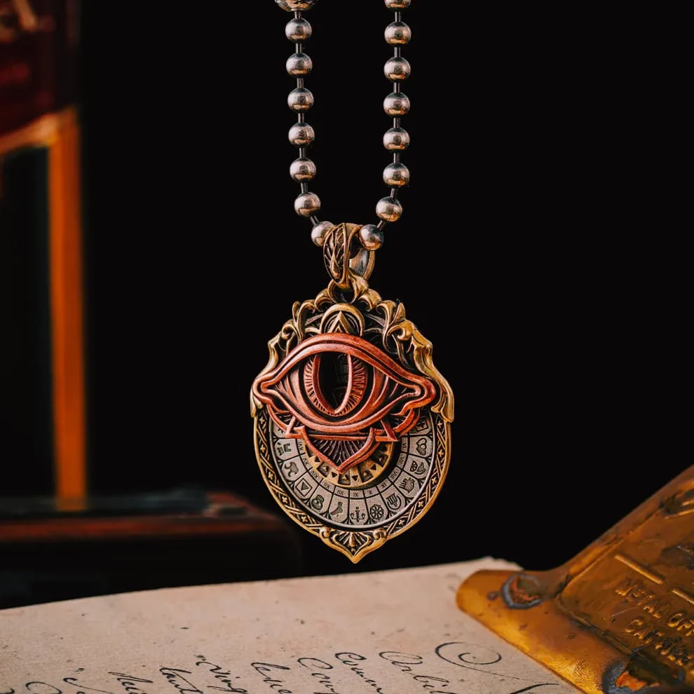👁️‍🗨️Handmade Tarot Vision Pendant: Connect to Cosmic Wisdom Anytime（Cheat Sheet Included)