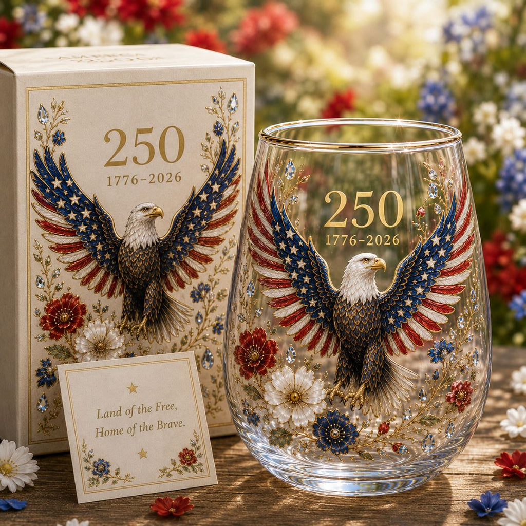 🦅’America 250 Eagle Glass Tumbler