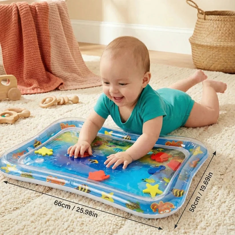 Baby Tummy Time Water Mat 🐠💦